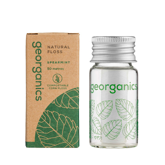 Hilo Dental Vegano Reciclable - Hierbabuena, Georganics 50m