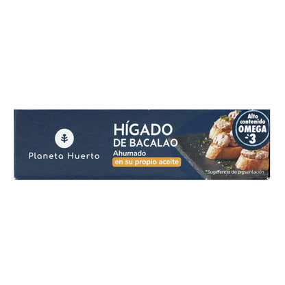 Hígado de bacalao en su propio aceite Planeta Huerto 120 g