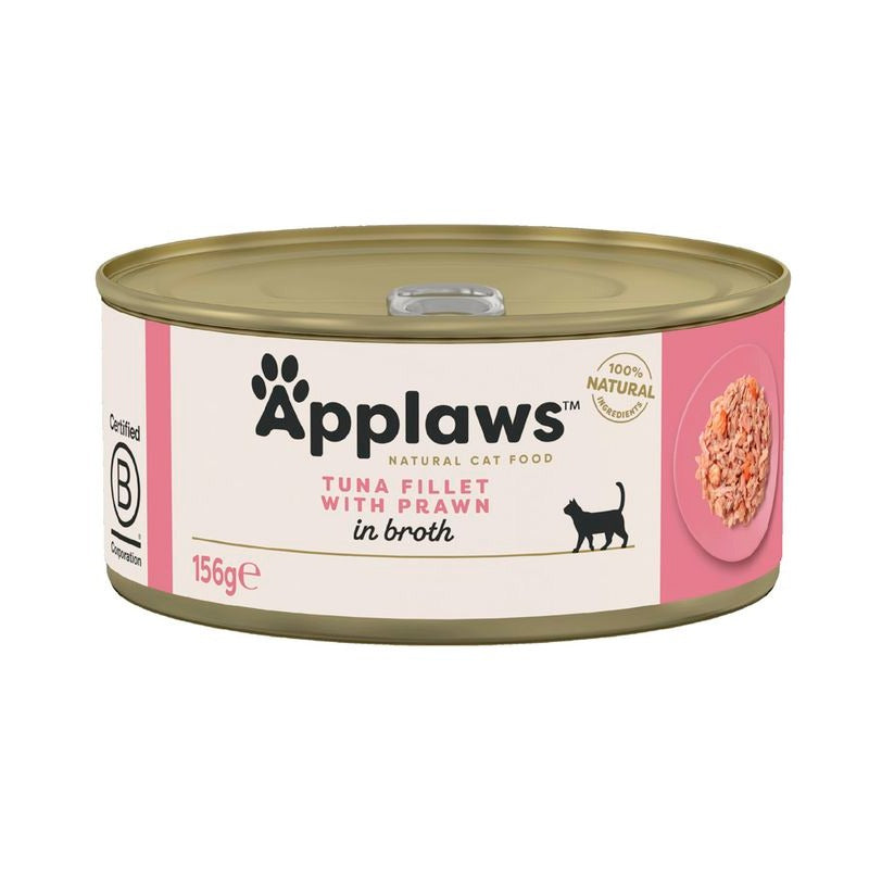Comida húmeda para gatos Lata Atún y gambas Applaws 156g