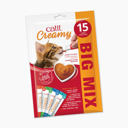 Snack líquido para gatos Creamy Multi Pack 15 x 10 g Catit