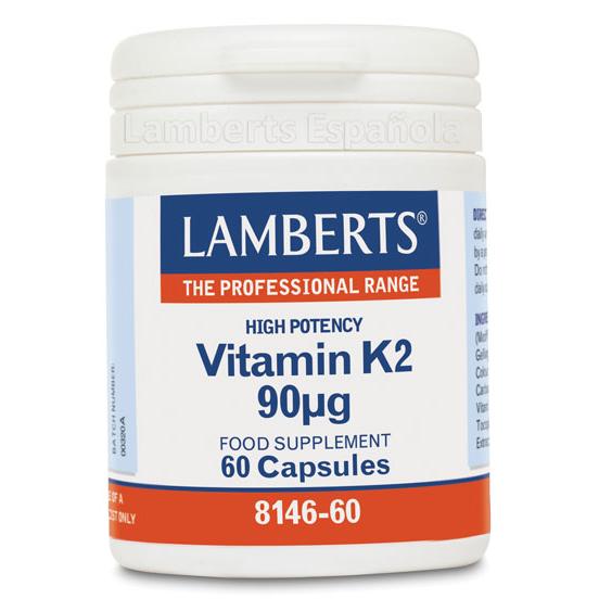 Vitamina K2 90mcg 60 Cap Lamberts