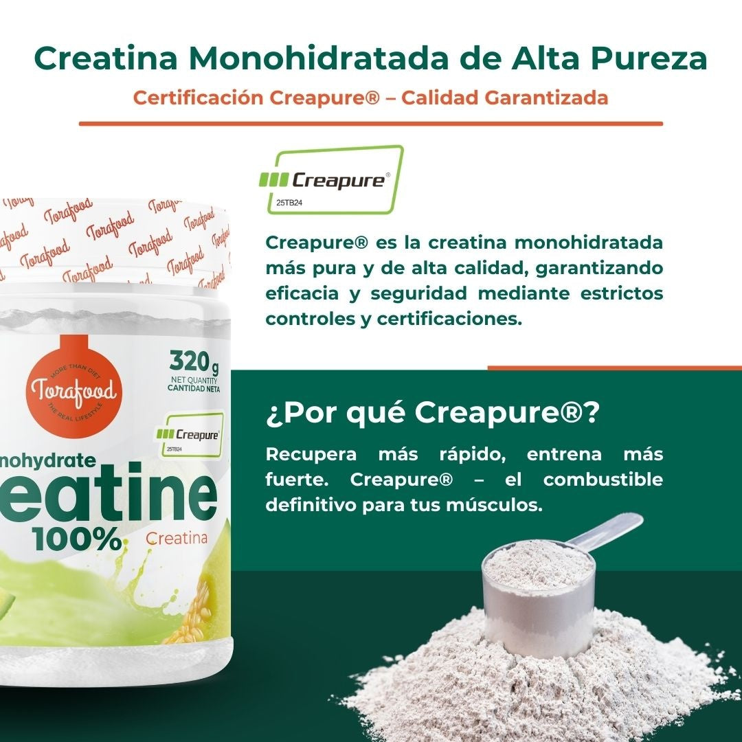 Creatina Creapure Melón Torafood 320g
