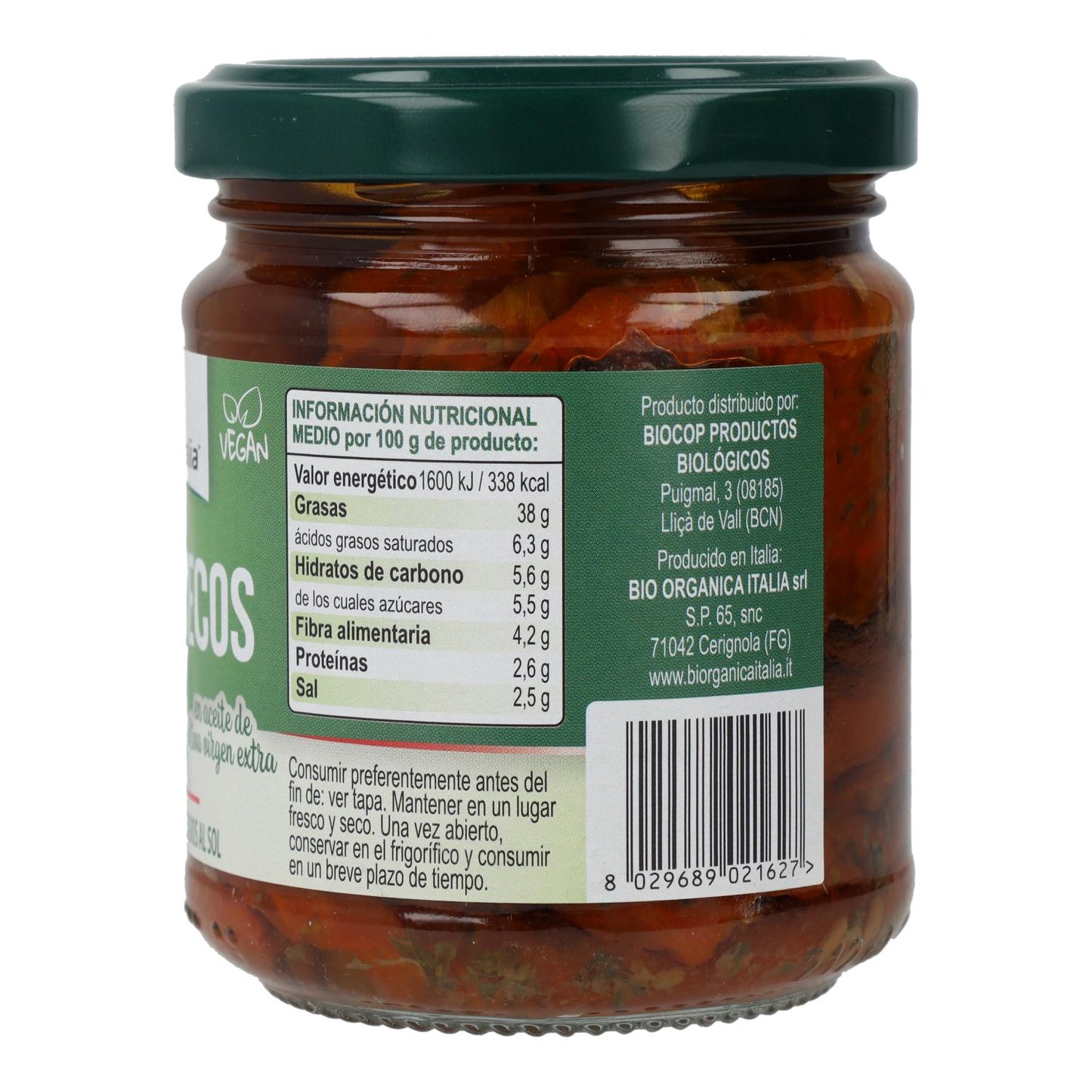 Tomates Secos en Aceite Bio Demeter Organica Italia 190 gr