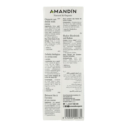 Bebida de Avena con Cacao Amandin 1 L