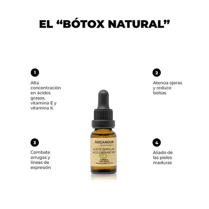 Aceite Puro de Semillas de Higo Chumbo Bio Arganour 15ml