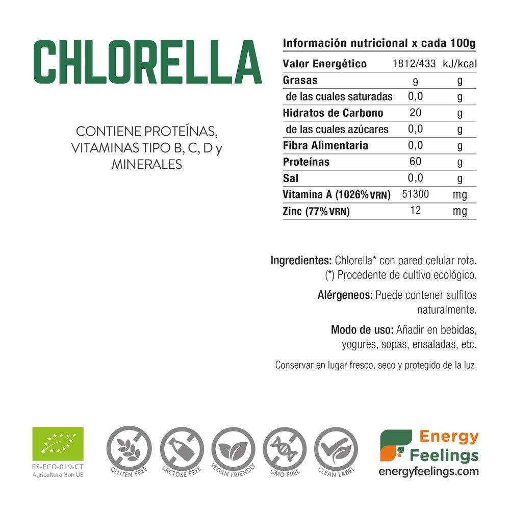 Chlorella BIO en polvo Energy Feelings 100 g