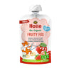 Pouch Fruity Fox de Manzana, Plátano, Frutos Rojos y Yogur Bio a partir 8 meses Holle 100gr