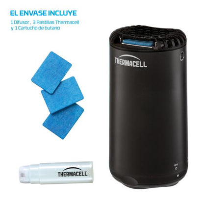 Difusor Anti Mosquito Negro exterior, inalámbrico, hasta 20 m2 sin olor ni ruido de Thermacell®