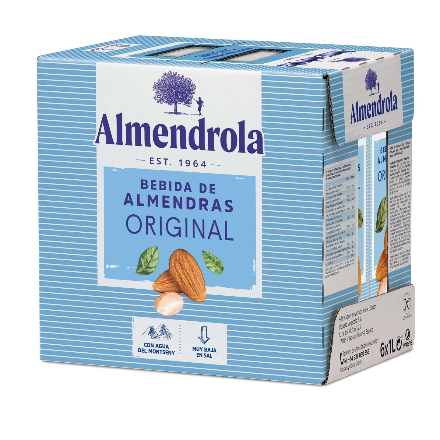 Pack 6 uds Bebida Almendra Original Almendrola 1 L