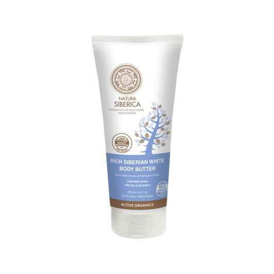 Aceite corporal blanco espeso siberiano anticelulitis Natura Sibérica 200 ml