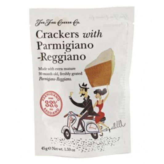 Crackers con queso parmesano reggiano  The Fine Cheese 45g