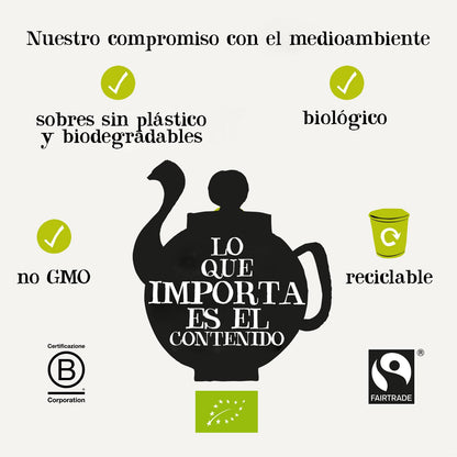 Té Blanco con Naranja Bio Cupper 20 bolsitas