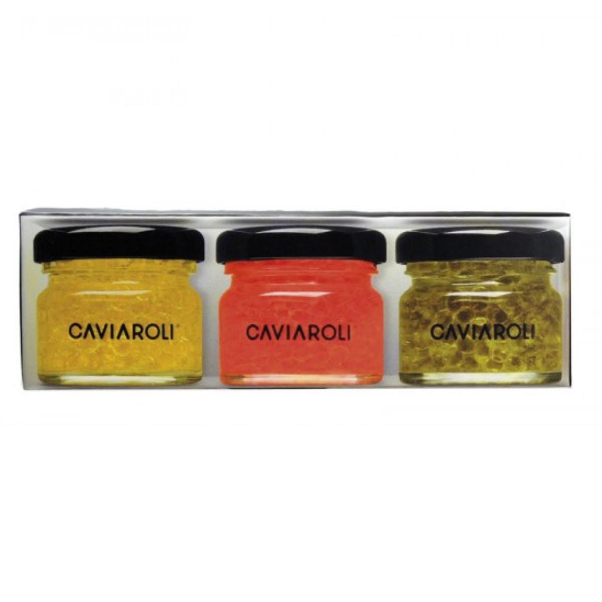 Pack de esferas gelificadas 3 variedades x 20 g Caviaroli