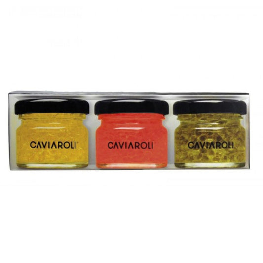 Pack de esferas gelificadas 3 variedades x 20 g Caviaroli