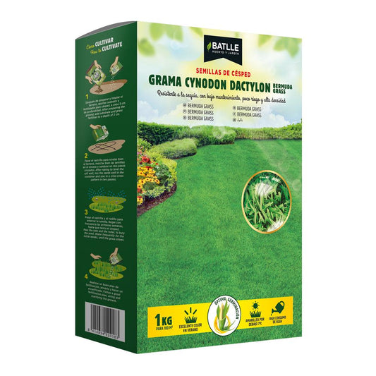 Semillas césped grama Cynodon dactylon 1 kg