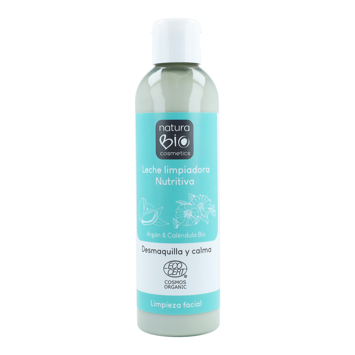 Leche limpiadora nutritiva argán y caléndula Bio 200 ml NaturaBIO