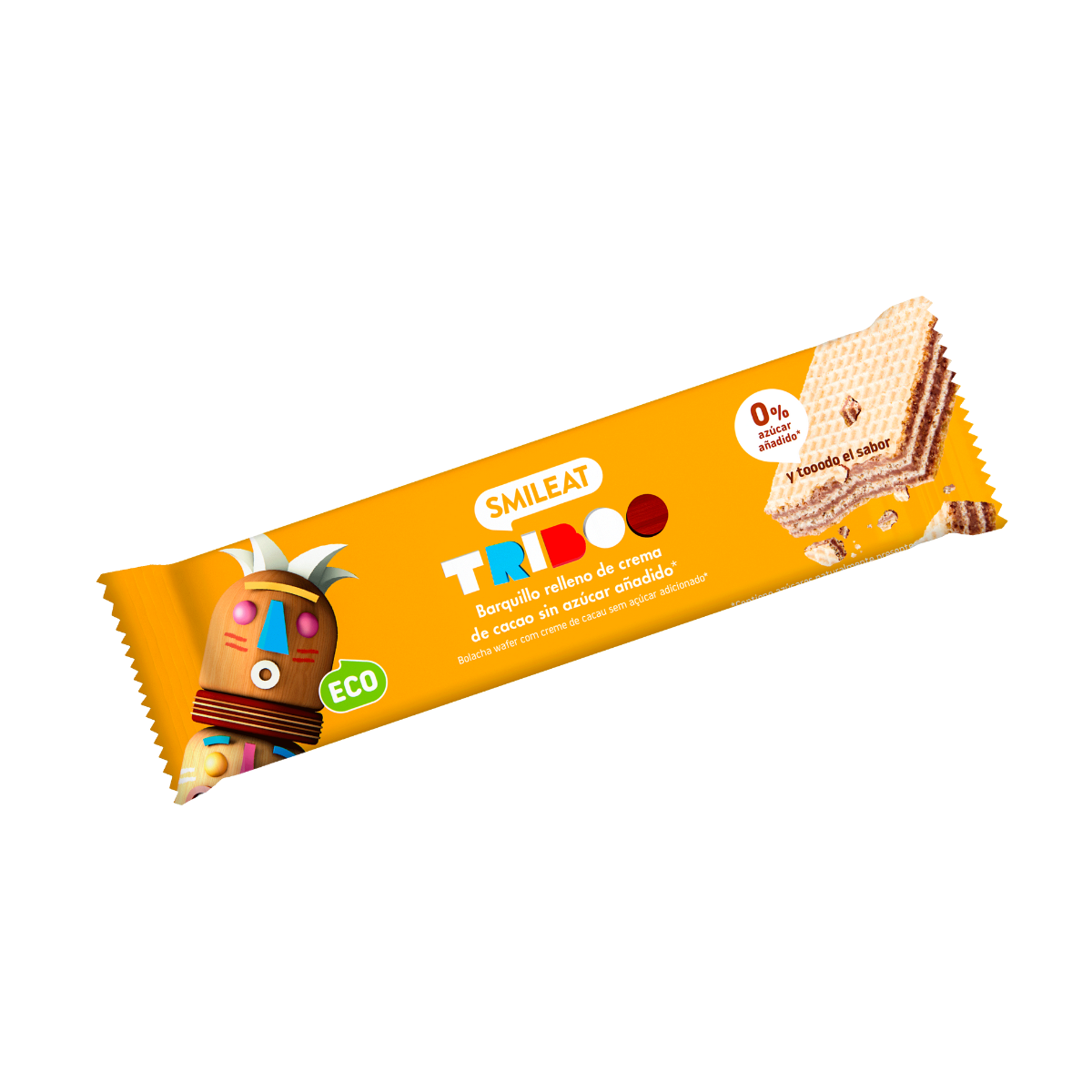 Barrita barquillo rellena 30g ECO Smileat