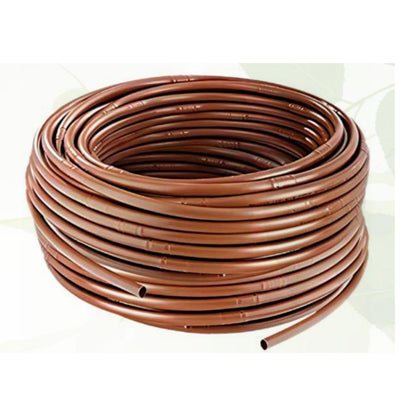 Tubería marrón con goteros integrados 16mm Aqua Control 100 m