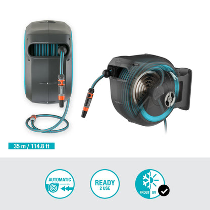 Portamanguera de pared RollUp XL 35 m Gardena