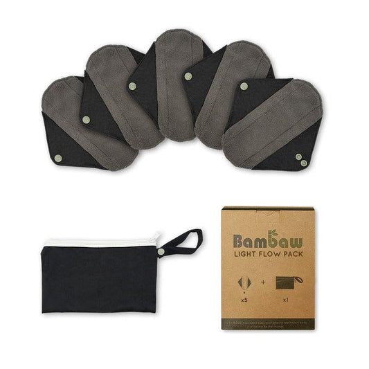 Pack 5 Compresas de bambú reutilizable Bambaw