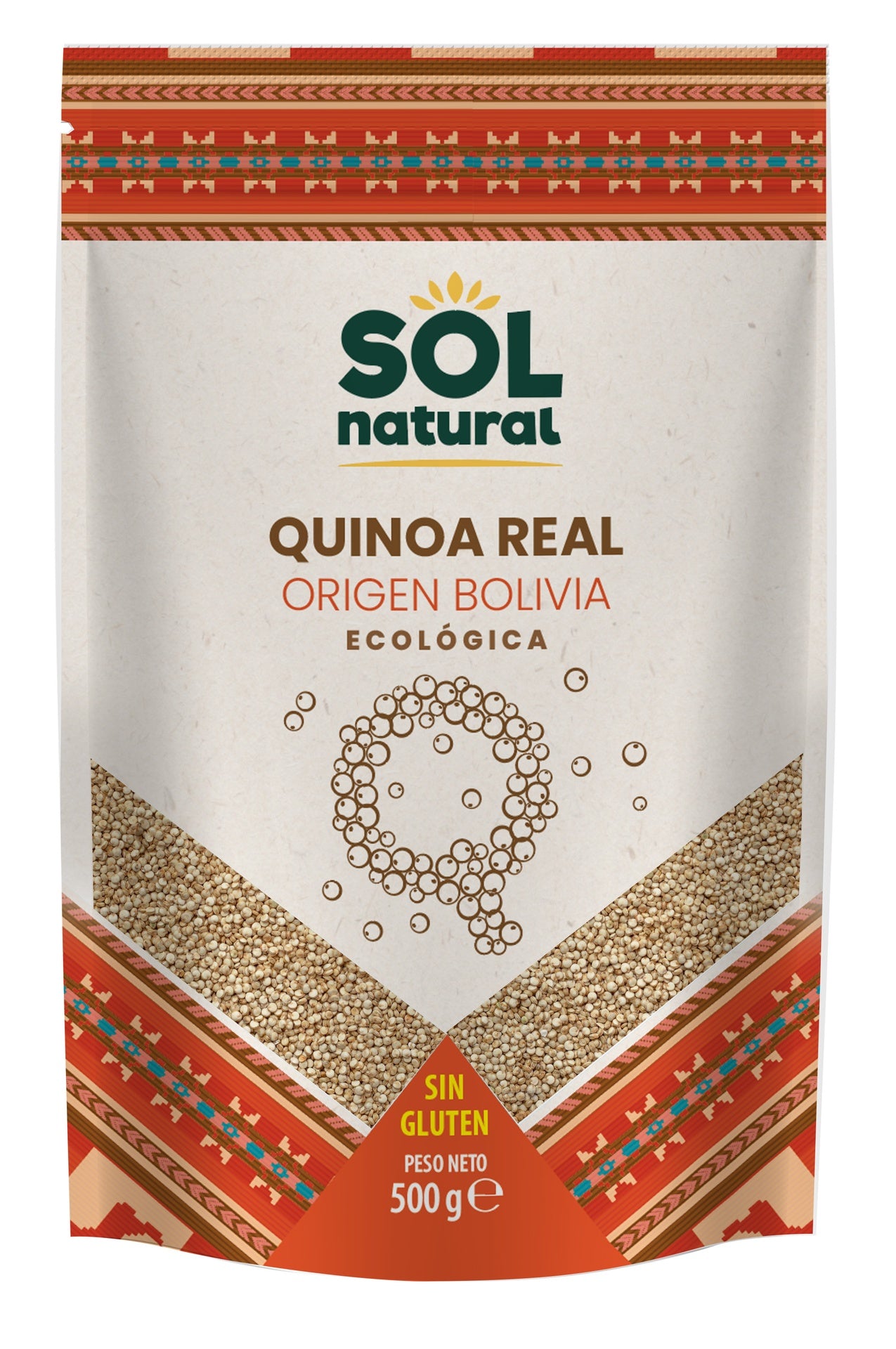 Quinoa Real de origen Bolivia S/G Sol Natural BIO 500g
