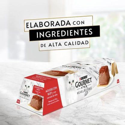Pack 6 x GOURMET REVELATIONS Mousse Ternera  (4x57g)