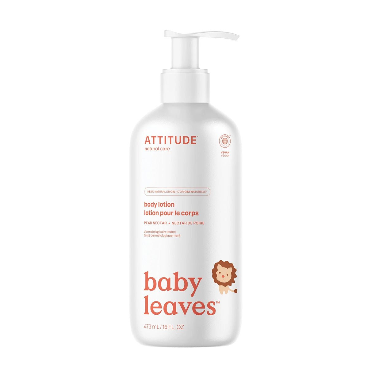 Loción corporal eco para bebés Attitude 473 ml