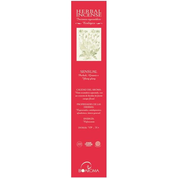 Incienso ecológico Sensual Bioaroma,12 varillas