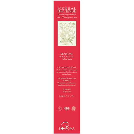 Incienso ecológico Sensual Bioaroma,12 varillas
