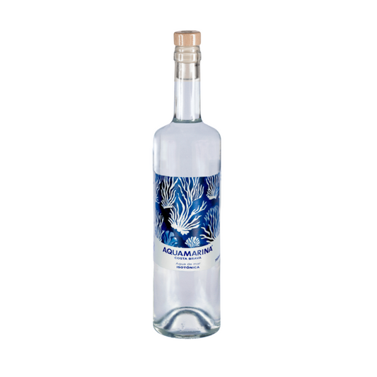 Agua De Mar Isotonica Vidrio Transparente Aquamarina 750 Ml.