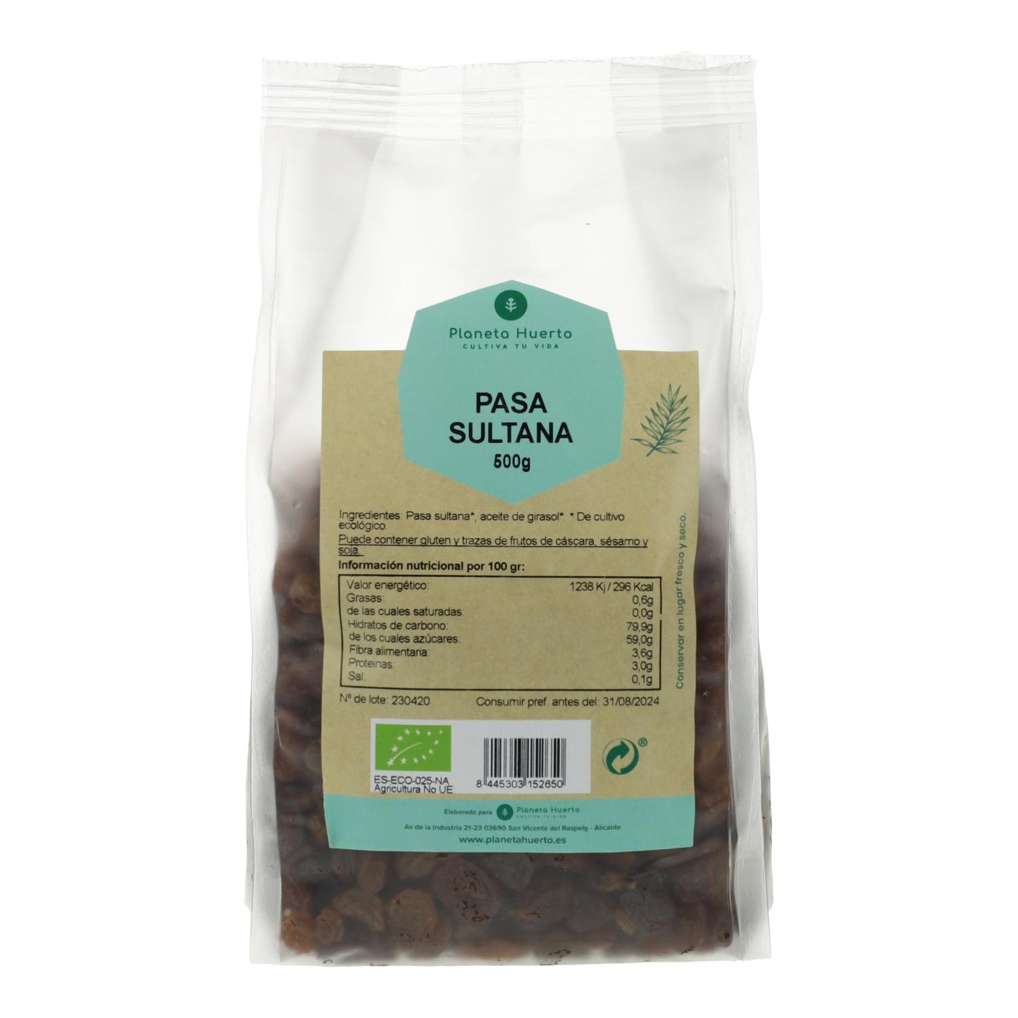 Pasas sultanas ECO Planeta Huerto