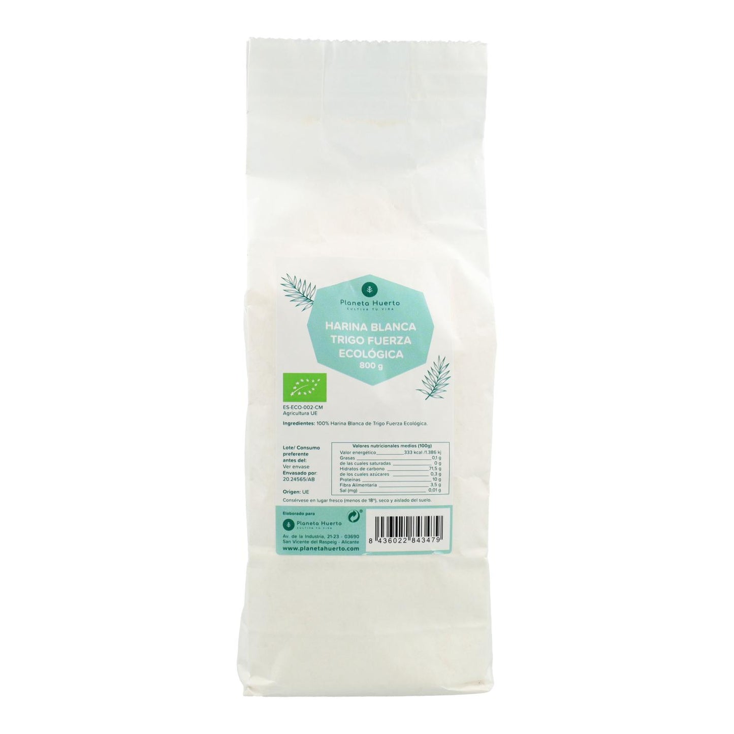 Harina de Trigo de Fuerza Eco Planeta Huerto 800 g