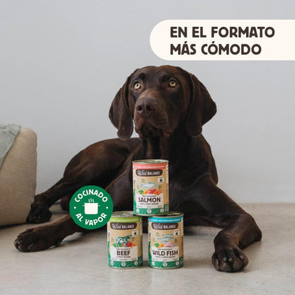 Pack Salmón y Ternera barf para perros 6 x 400 g Wild Balance