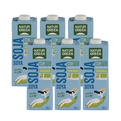 Pack Bebida de Soja con sirope de agave Bio Ecomil 6L
