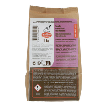 Pack 2x Carbonato de sodio concentrado La Droguerie Écologique  1kg