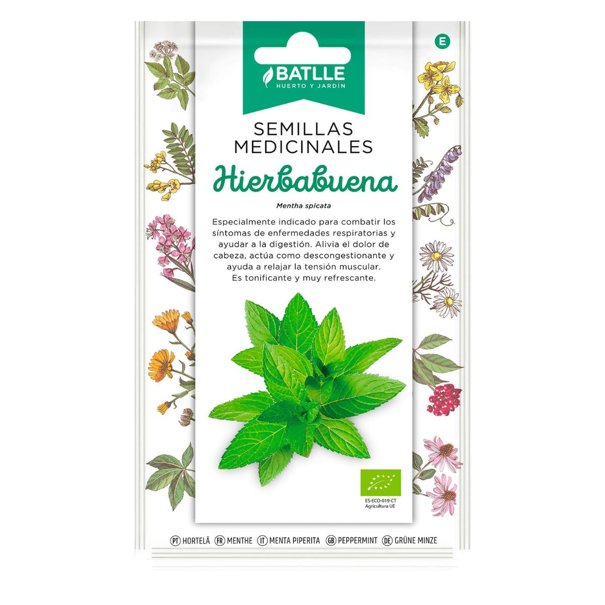 Semillas medicinales ecológicas de Hierbabuena Batlle