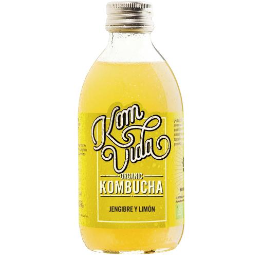 Kombucha jengibre y limón Komvida 250 ml