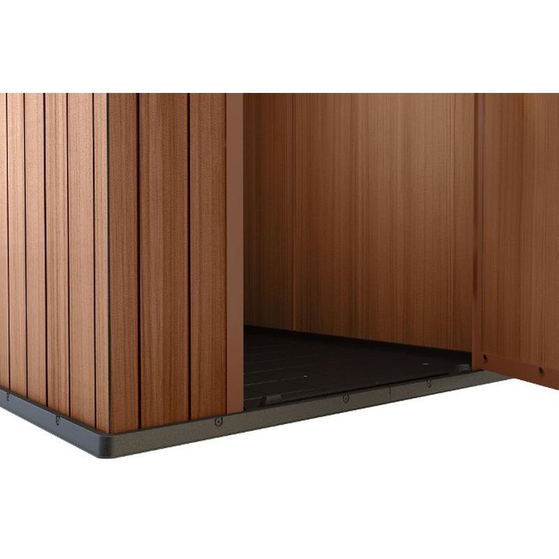 Caseta Darwin Marrón Keter 184x126x205 cm