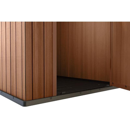 Caseta Darwin Marrón Keter 184x126x205 cm