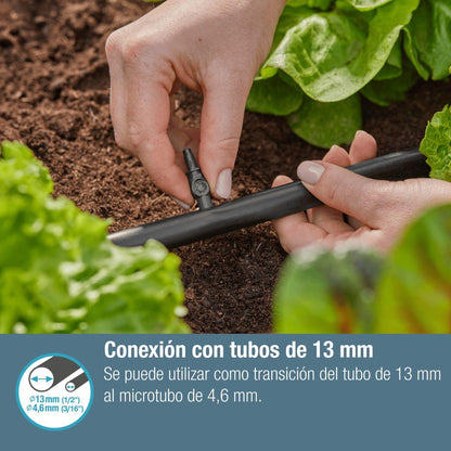 Empalme 4.6 mm (3/16") Microdripsystem Gardena