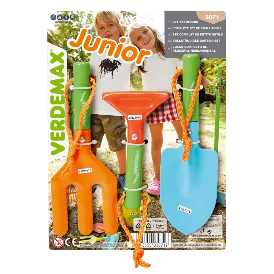 Kit de herramienas Junior Verdemax completo de 3 herramientas