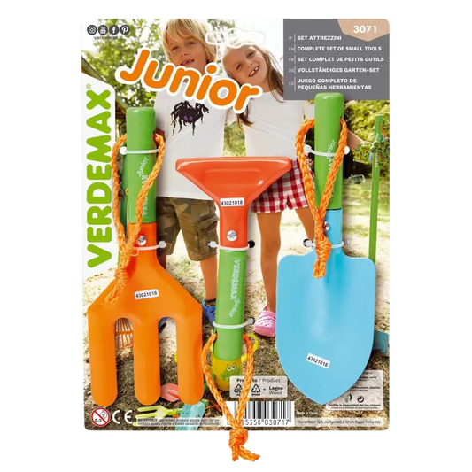 Kit de herramienas Junior Verdemax completo de 3 herramientas