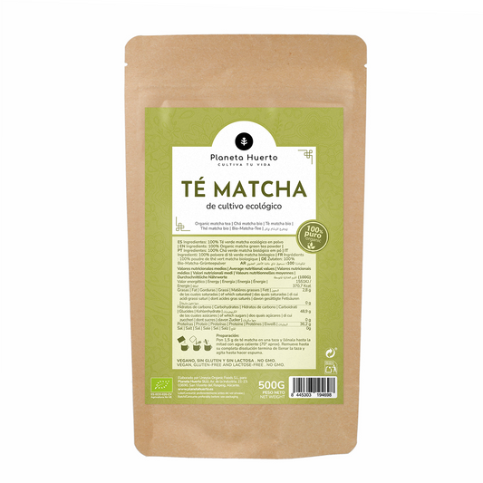 Te Matcha en polvo ECO Planeta Huerto 500 g