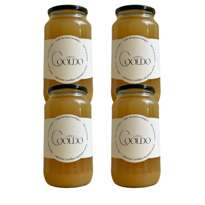 Pack x 4 Caldo de Huesos Cooldo 870 ml