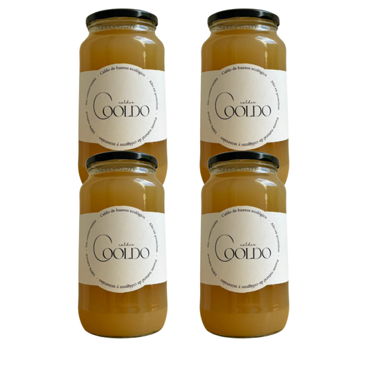 Pack x 4 Caldo de Huesos Cooldo 870 ml