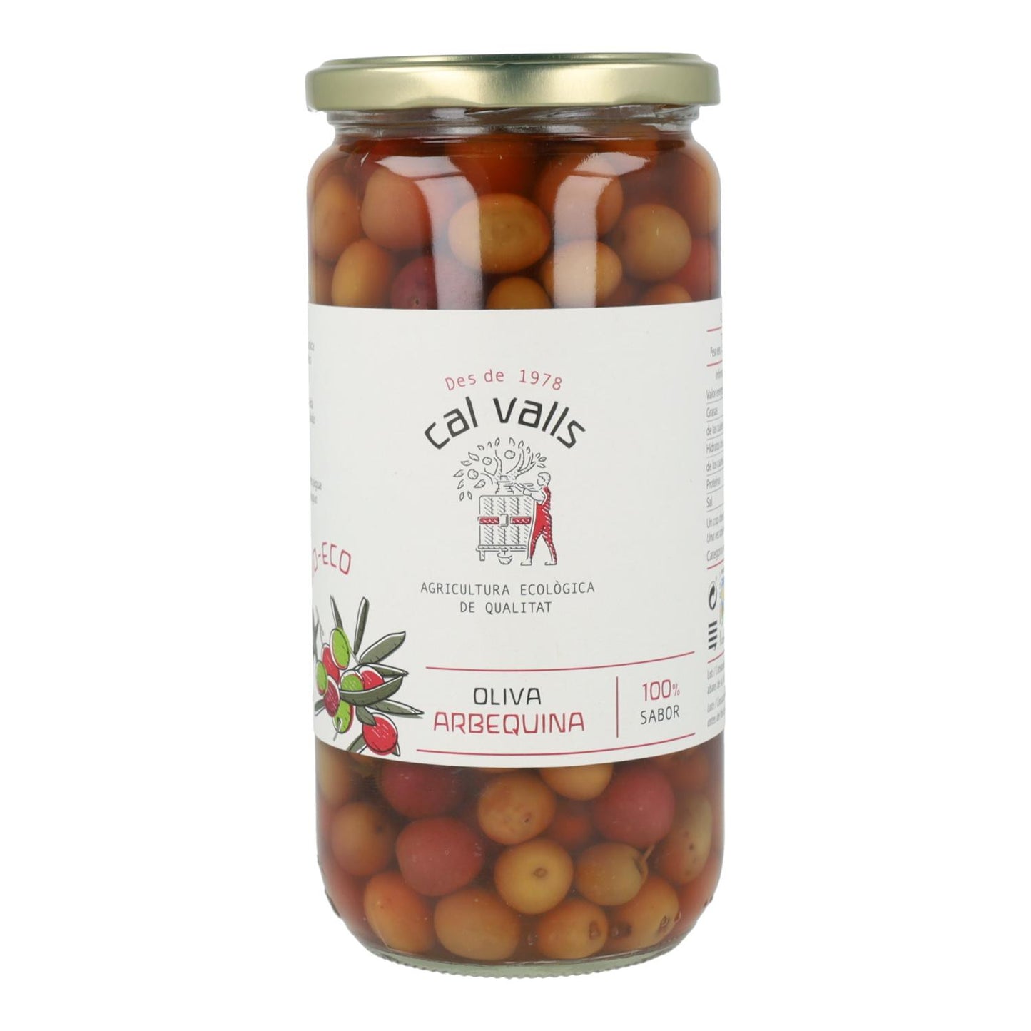 Aceitunas Arbequina ECO Cal Valls 720 g