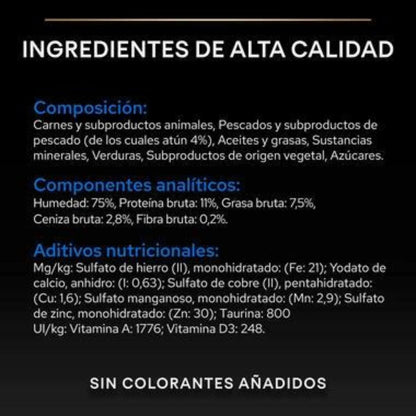 Pro Plan Gato Senior 7+ Longevis Mousse con atún Purina 85g