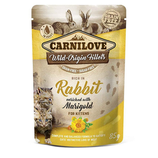 Carnilove Cat Pouch Conejo 85 gr Comida húmeda para gatos Grain free