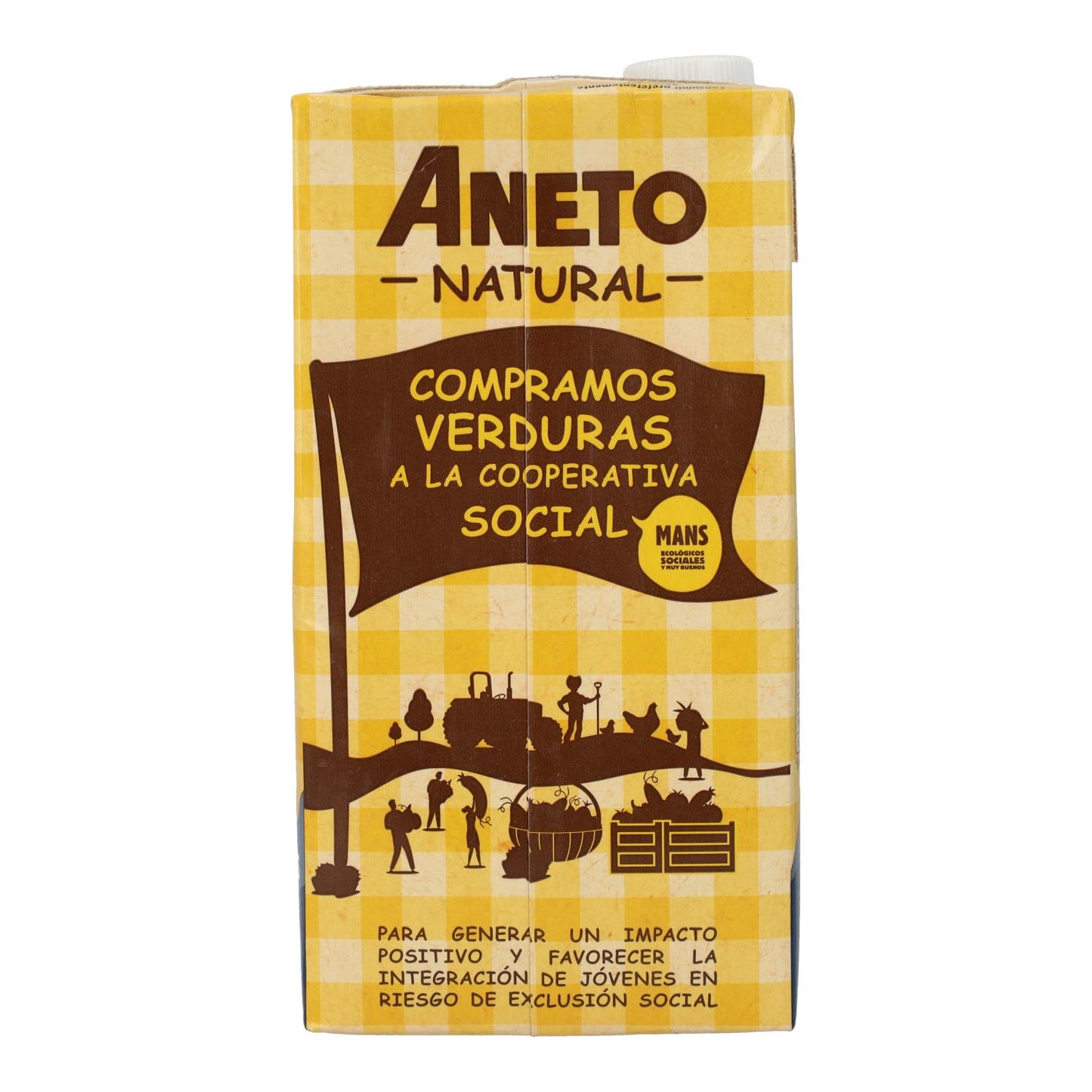Caldo natural suave de pollo Eco Aneto 1L