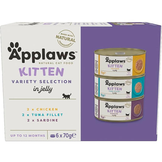 Applaws Cat Lata Kitten Multipack 6x70g Comida húmeda para gatos natural grain free